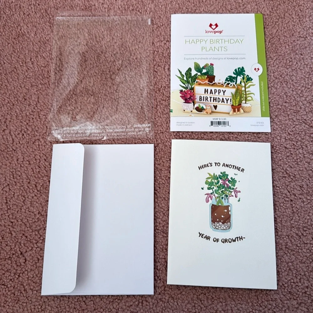 Happy Birthday Plants Card